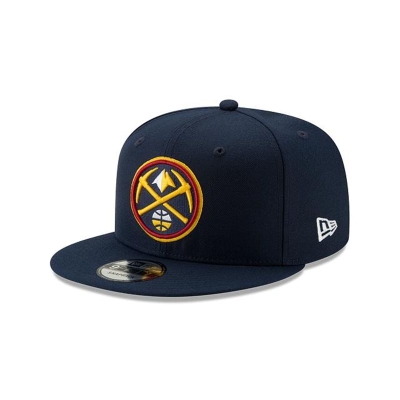 Blue Denver Nuggets Hat - New Era NBA Basic 9FIFTY Snapback Caps USA3720965